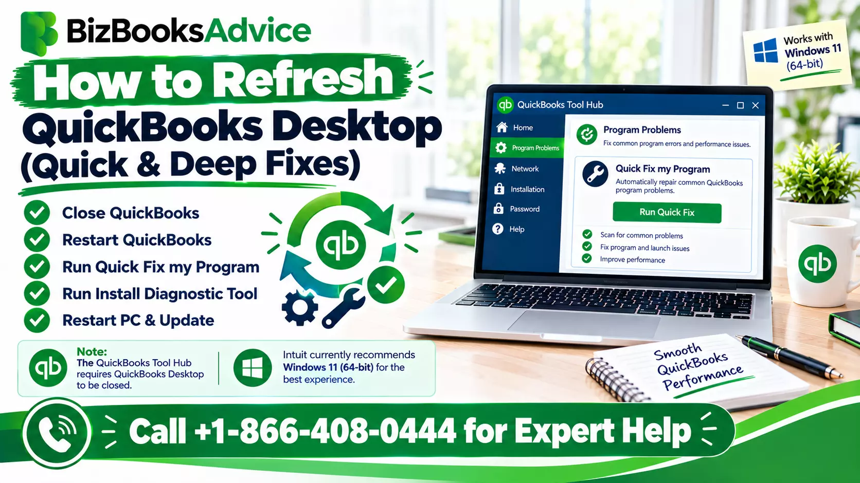 How to Refresh QuickBooks Desktop in 2 Minutes (Quick + Deep Fixes)