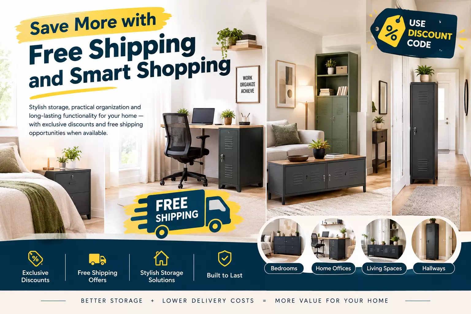 Save More With Free Shipping and Smart Discounts