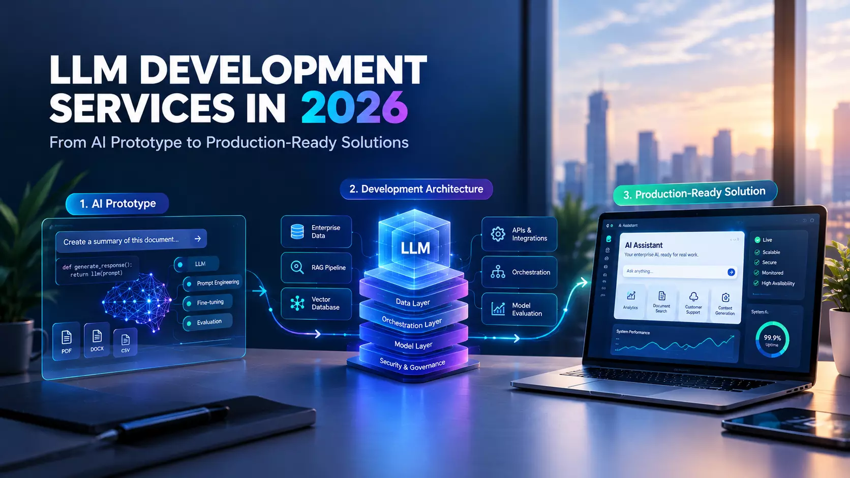 LLM Development Services in 2026: From AI Prototype to Production-Ready Solutions