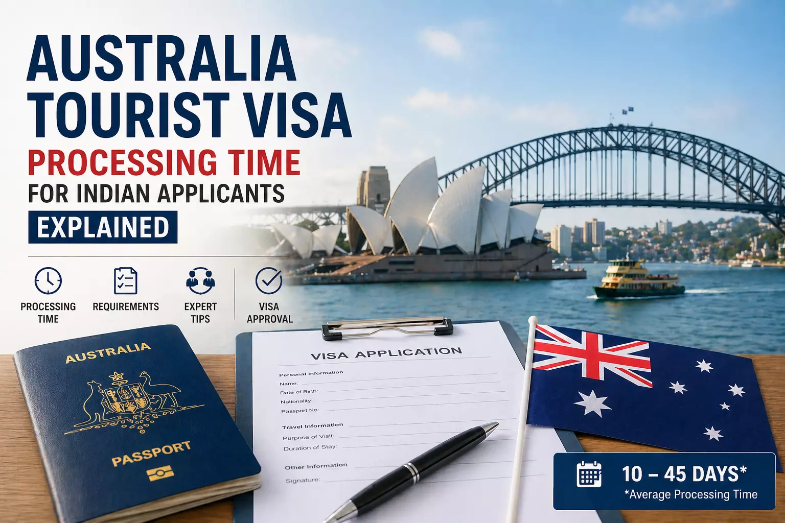Australia Tourist Visa Processing Time for Indian Applicants Explained