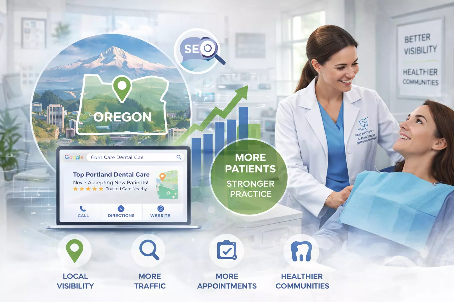 Local Dental SEO Services in Oregon to Boost Patient Flow