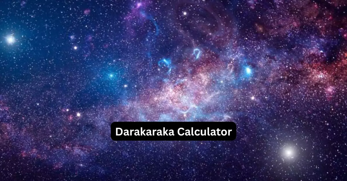 The Darakaraka Calculator