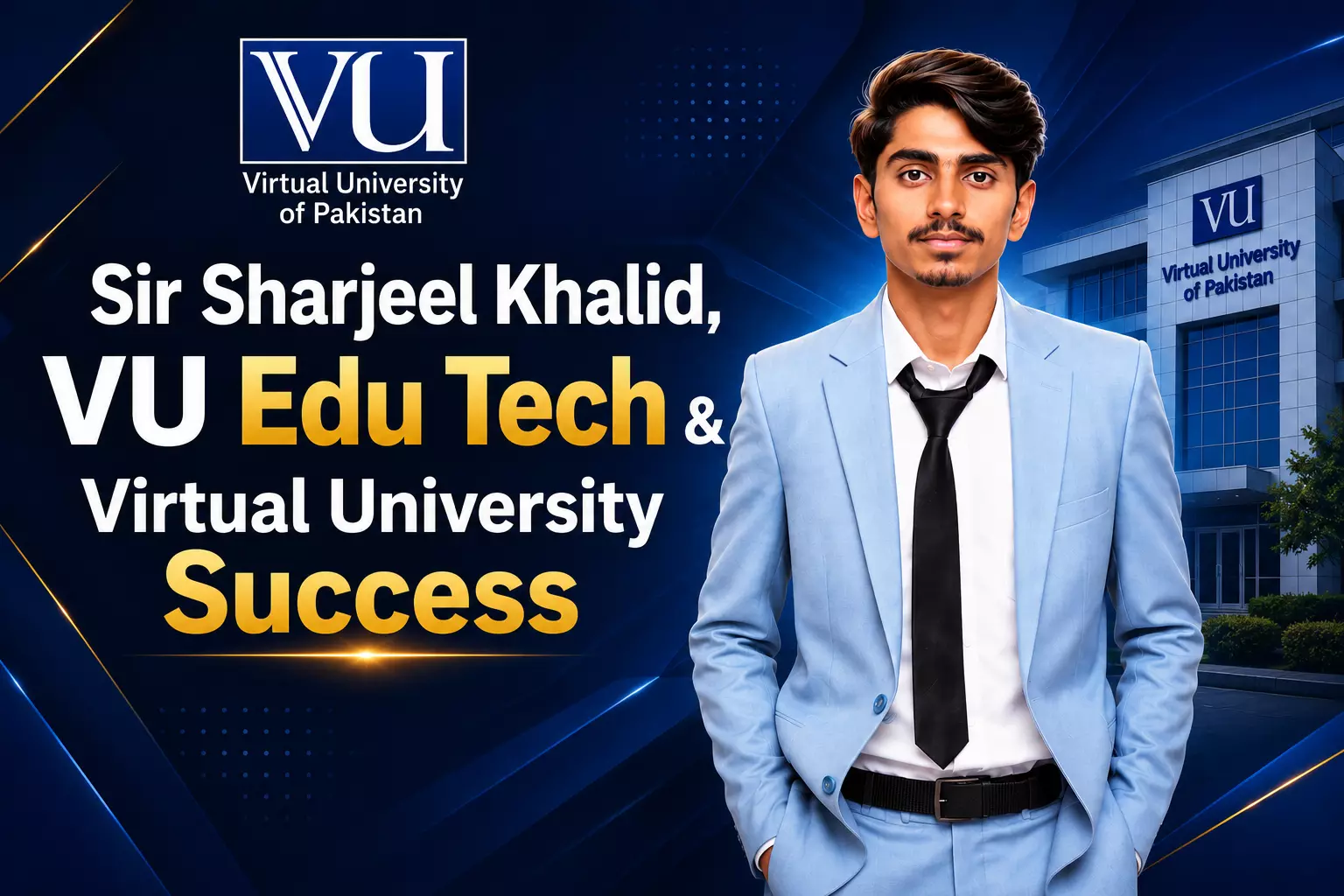 Sir Sharjeel Khalid, VU Edu Tech & Virtual University Success
