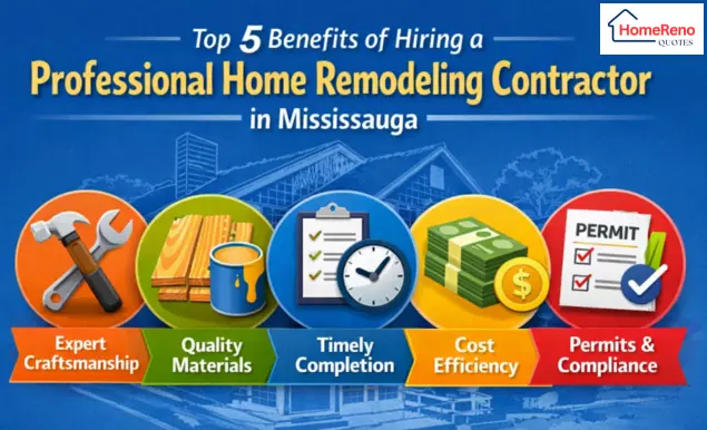 Top 5 Benefits of Hiring a Professional Home Remodeling Contractor in Mississauga