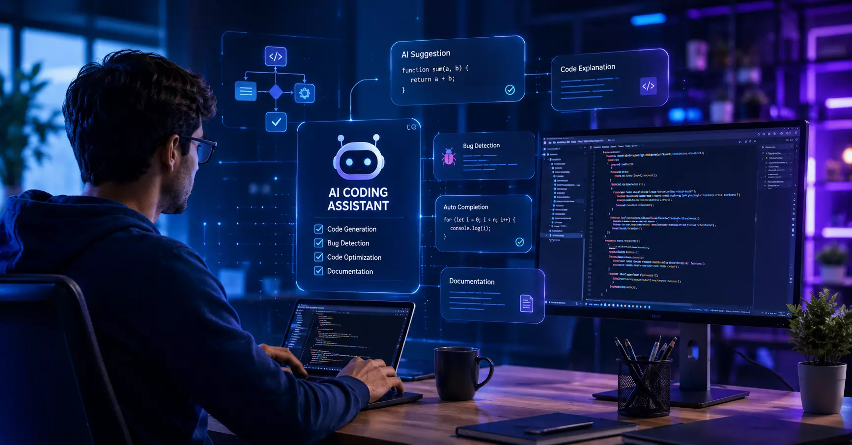 6 Ways AI Coding Assistants Improve Developer Productivity