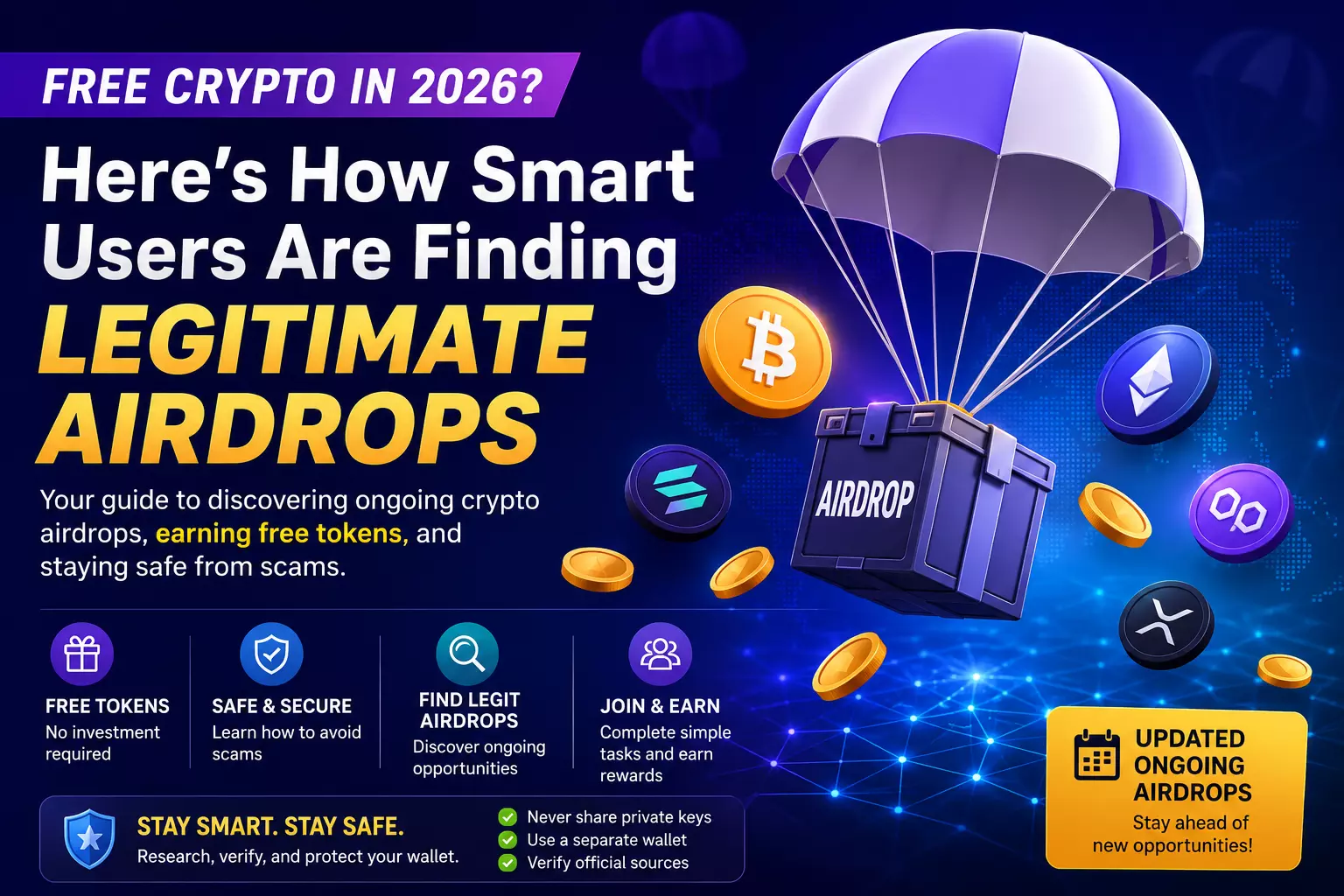 Crypto Ongoing Airdrops: How to Find Legitimate Free Token Opportunities in 2026