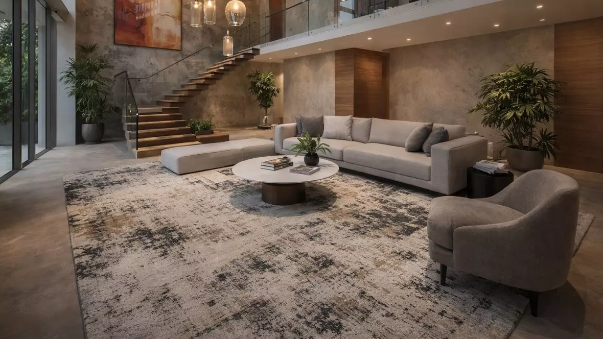 Large Carpets: The Perfect Foundation for Spacious and Elegant Interiors