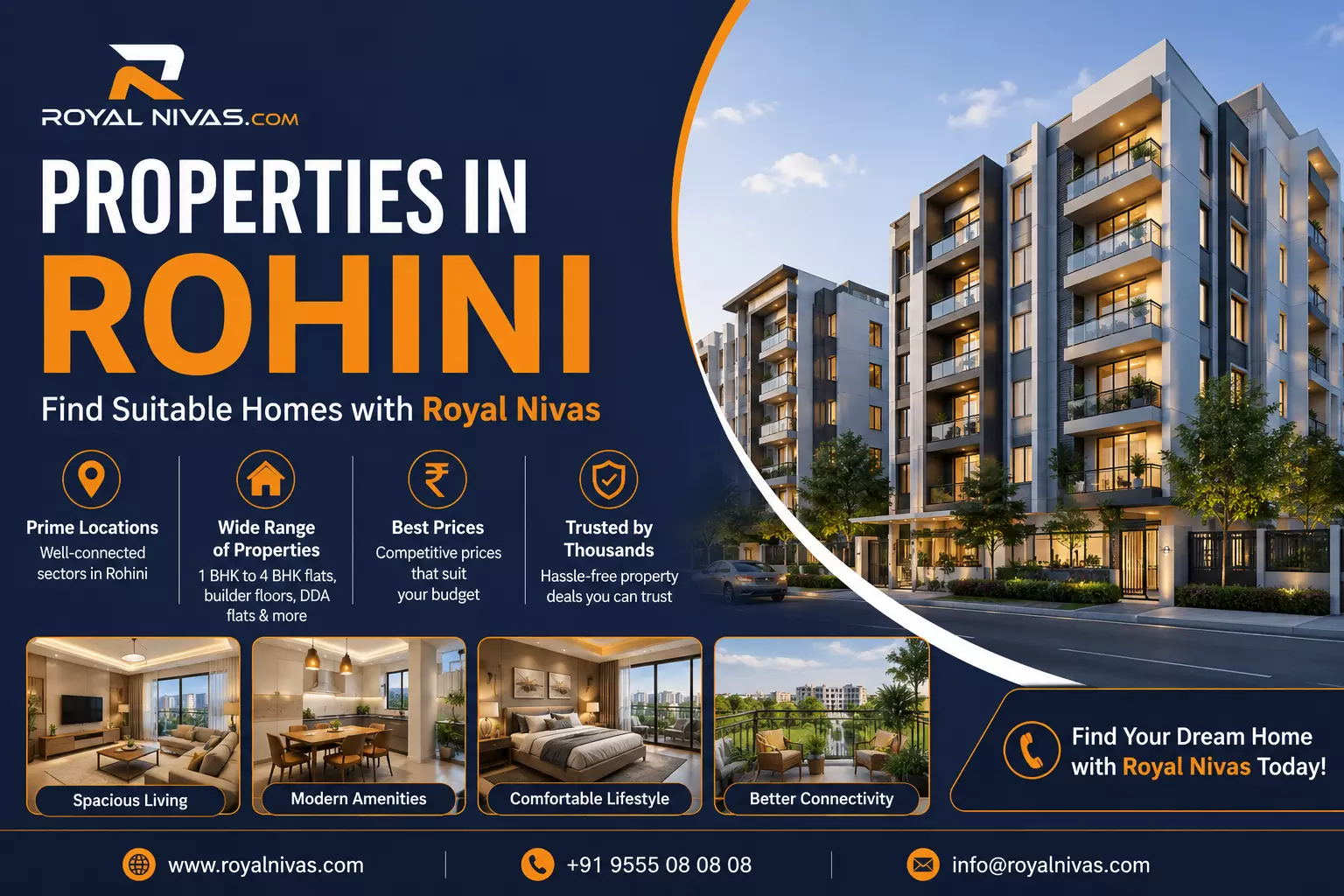 Explore Properties in Rohini with Royal Nivas