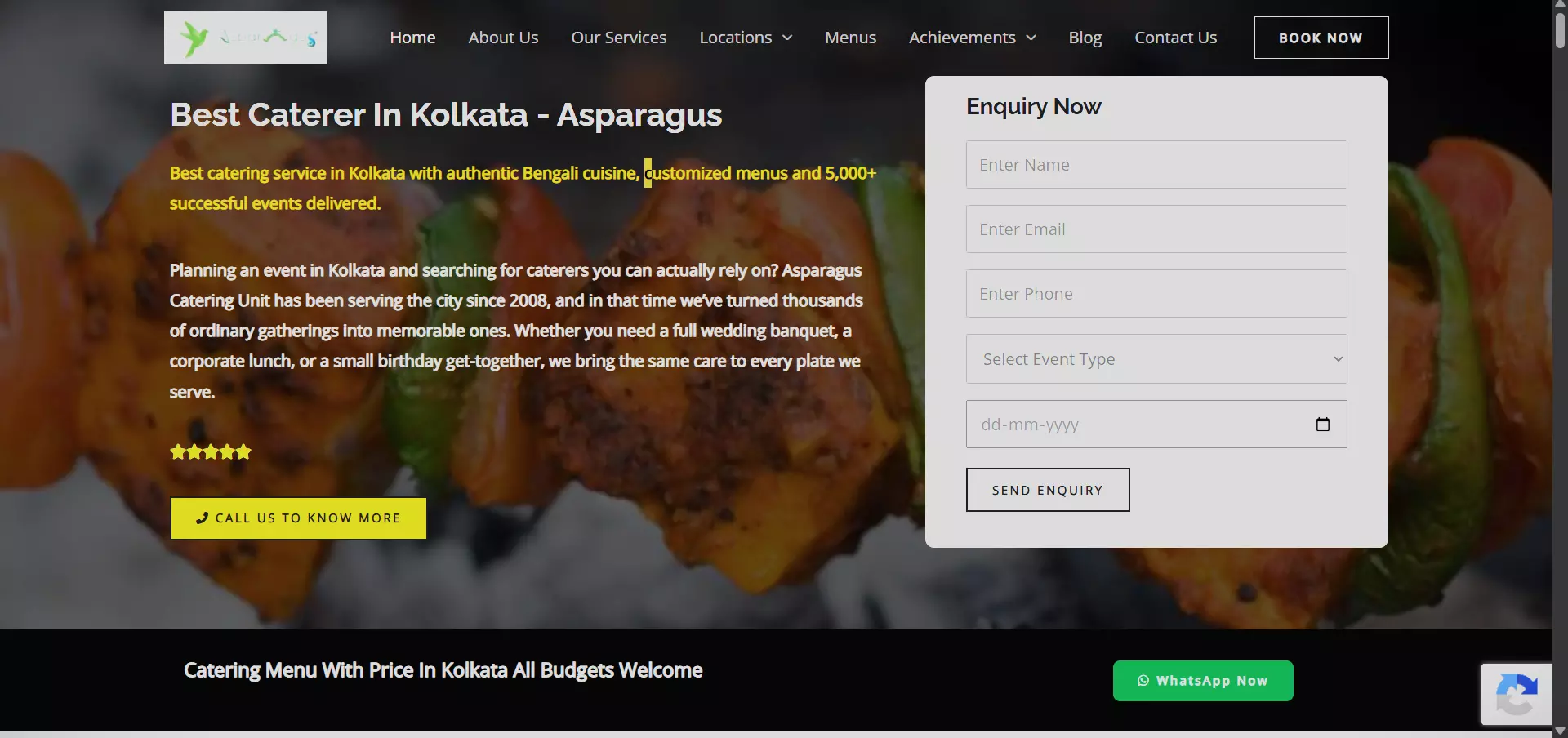 Top Caterers in Kolkata You Can Trust