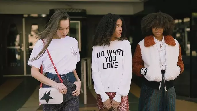 Golden Goose carry on style with several compartments