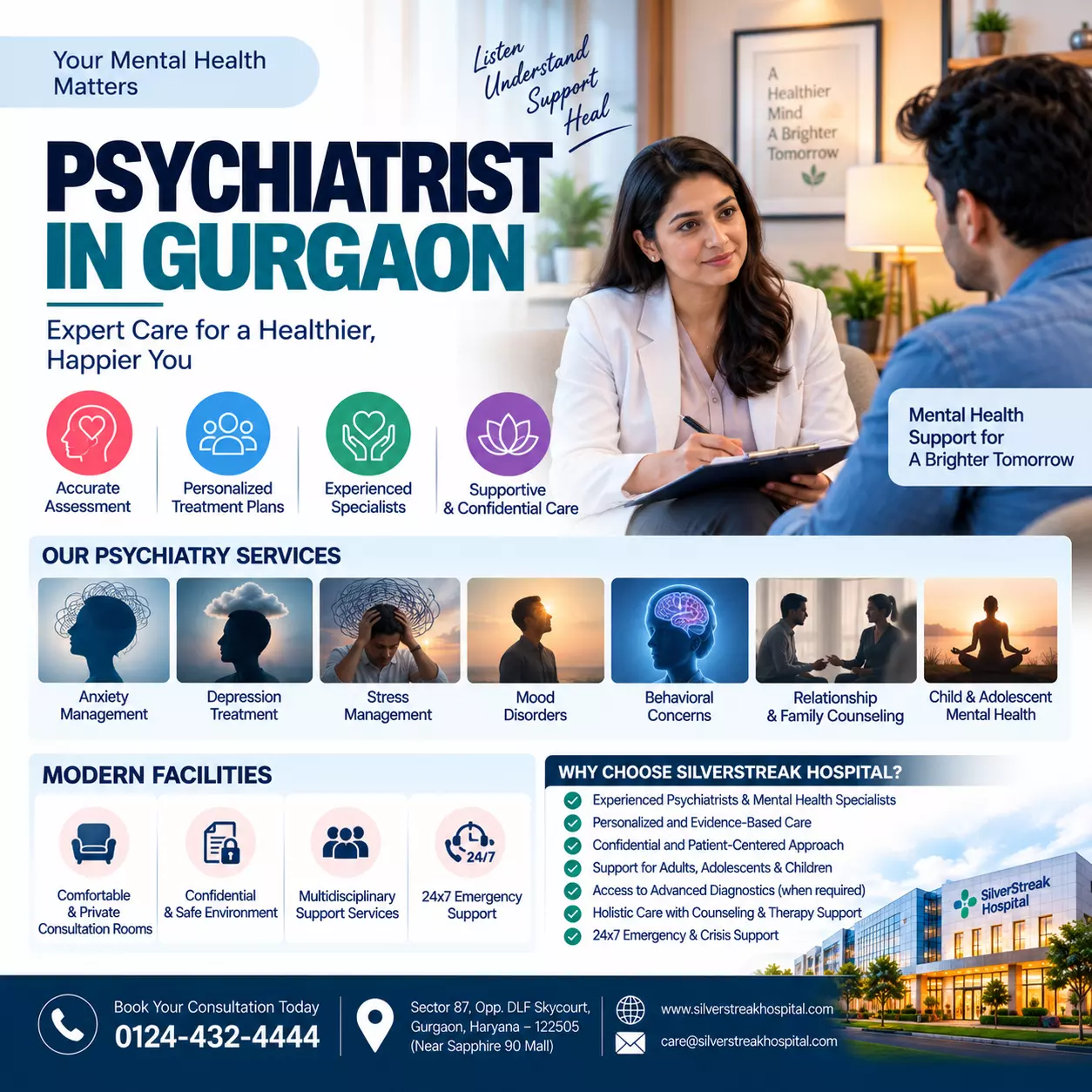 Psychiatrist in Gurgaon: Signs You Need Support and What to Expect