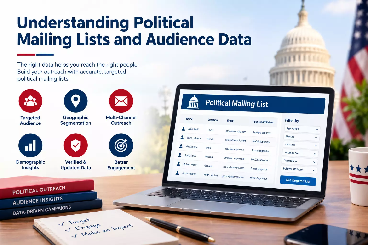 Understanding Political Mailing Lists and Audience Data