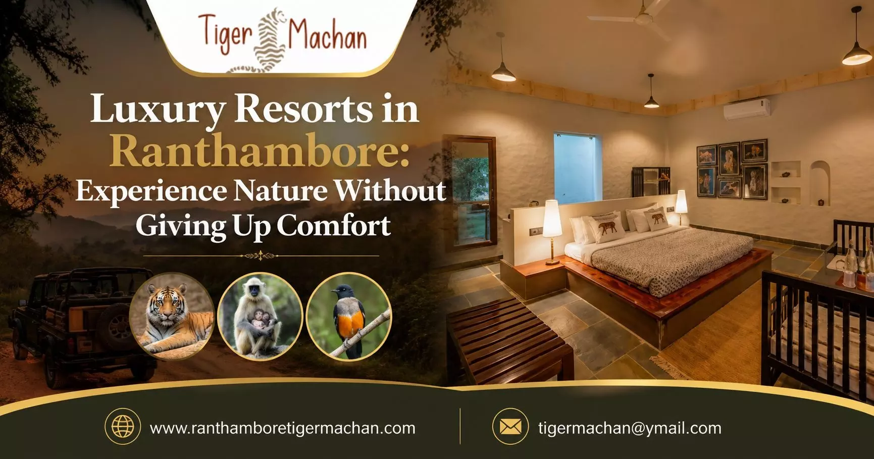 Luxury Resorts in Ranthambore: Experience Nature Without Giving Up Comfort