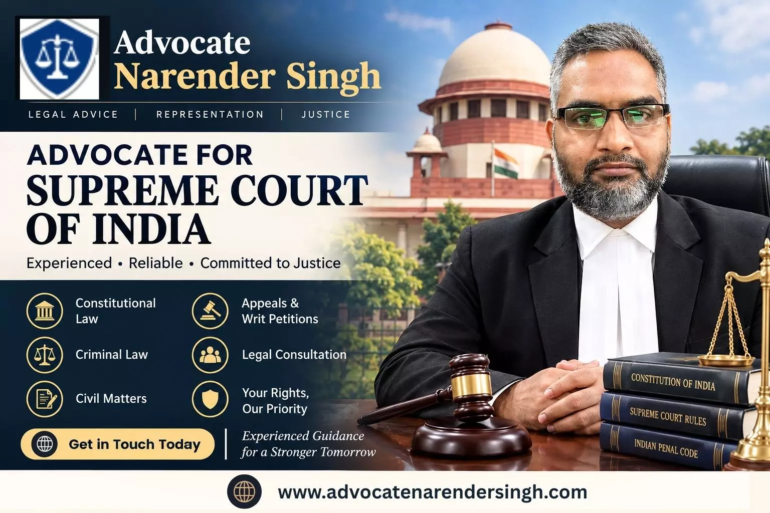 Advocate for Supreme Court of India | Narender Singh, Legal Advice and Representation