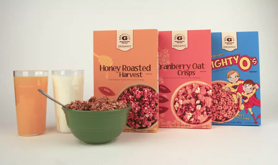 Contemporary Packaging Design for Breakfast Products in the USA