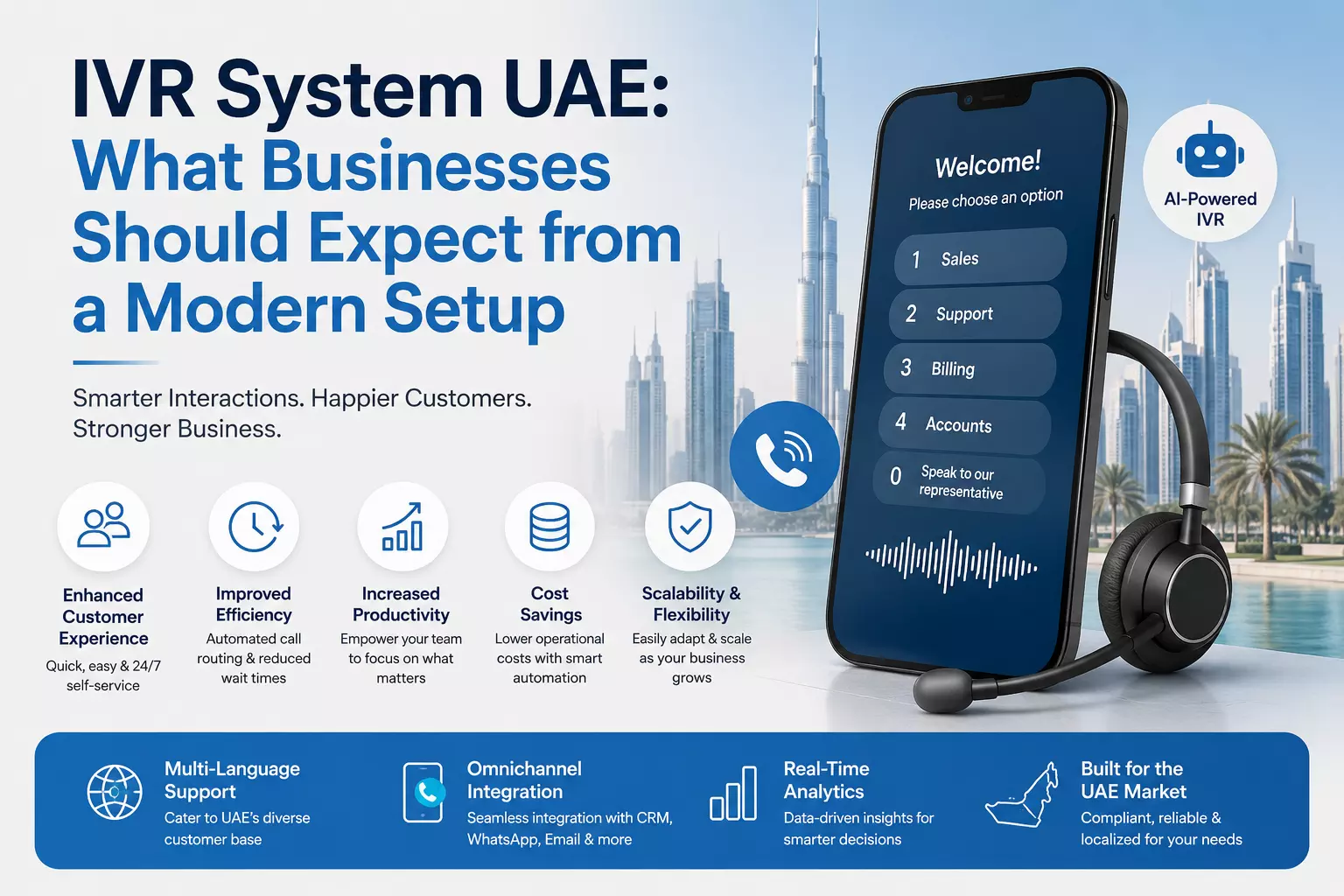 IVR System UAE: What Businesses Should Expect from a Modern Setup