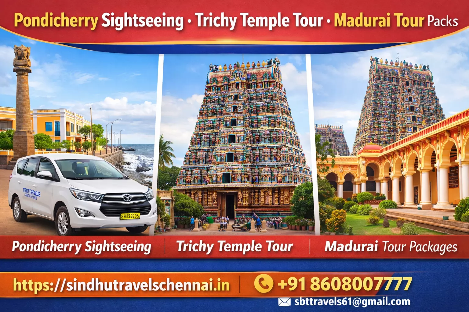 Explore Tamil Nadu with Sindhu Travels Chennai – Your Trusted Travel Partner