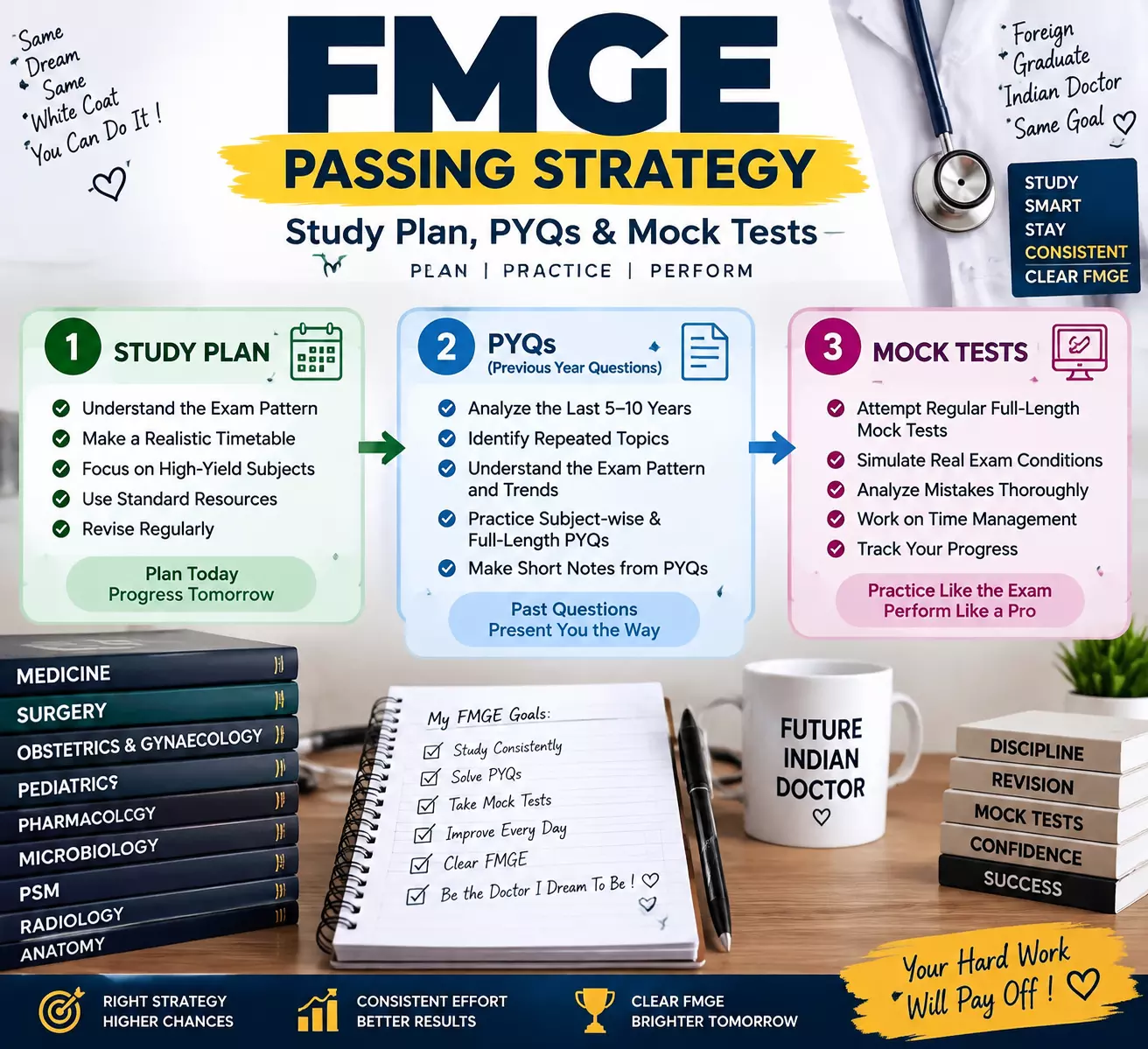 FMGE Passing Strategy: Study Plan, PYQs & Mock Tests