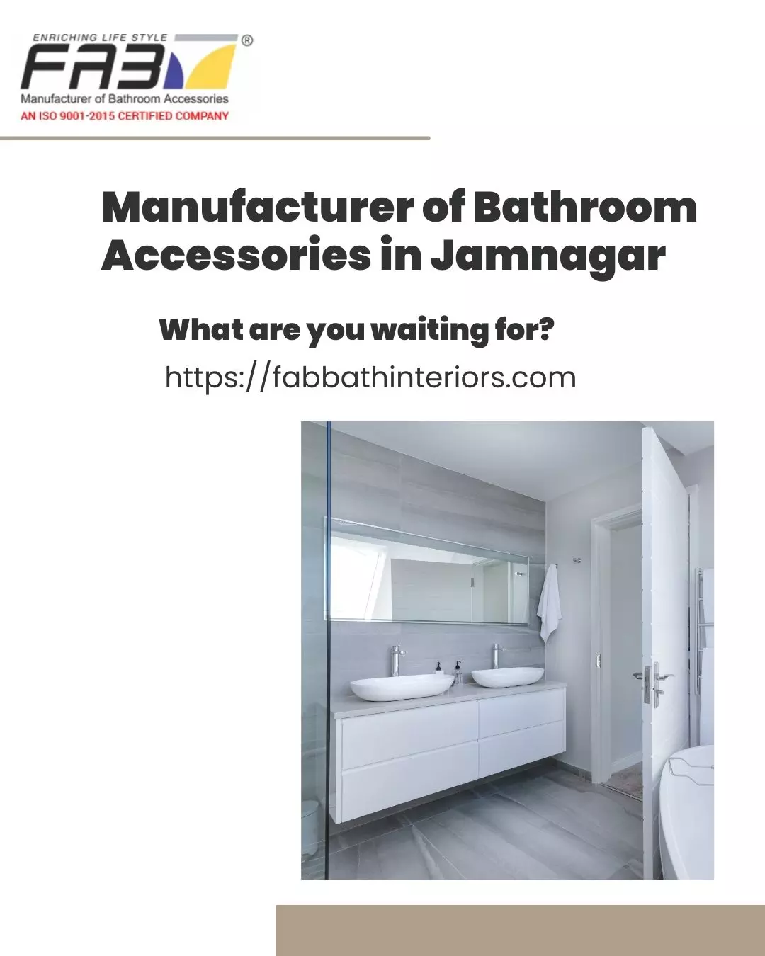 Manufacturer of Bathroom Accessories in Jamnagar
