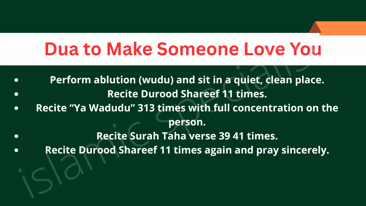 Dua to Make Someone Love You
