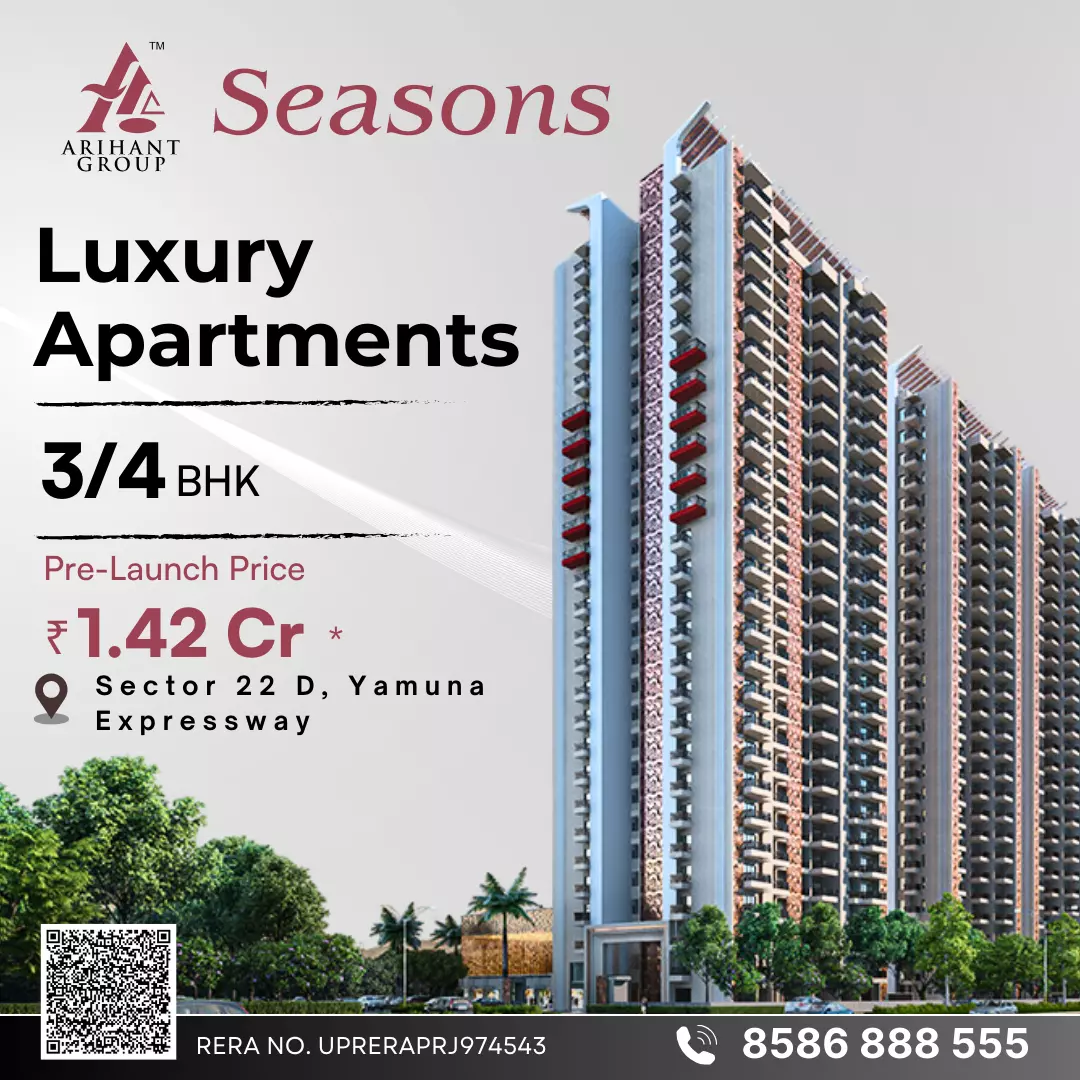 Arihant Seasons Sector 22D YEIDA | Premium Flats Near Jewar International Airport