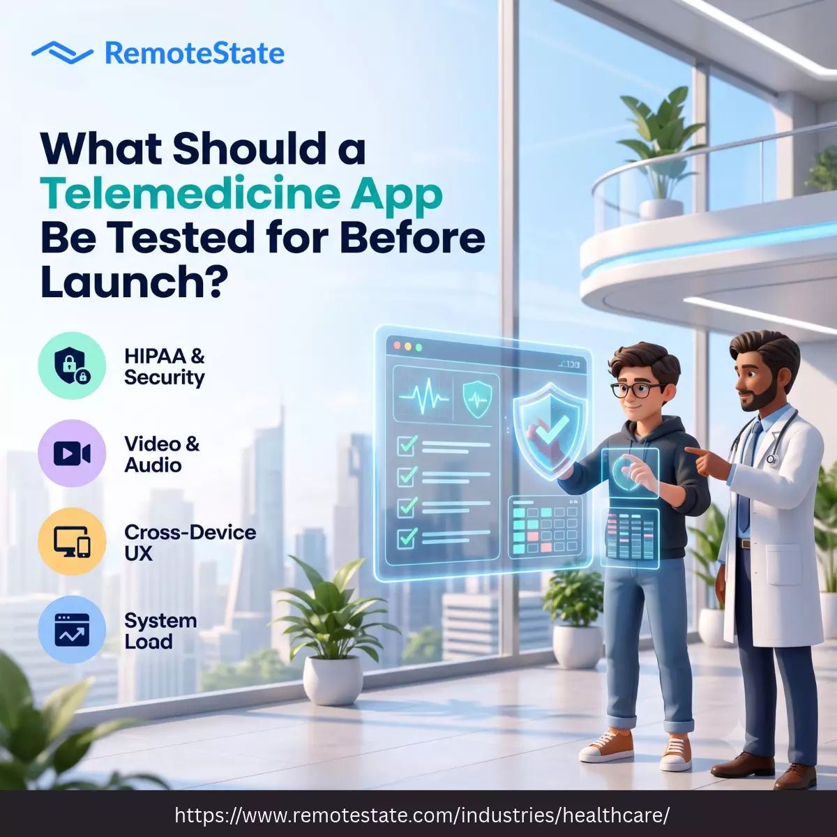What Should a Telemedicine App Be Tested for Before Launch?