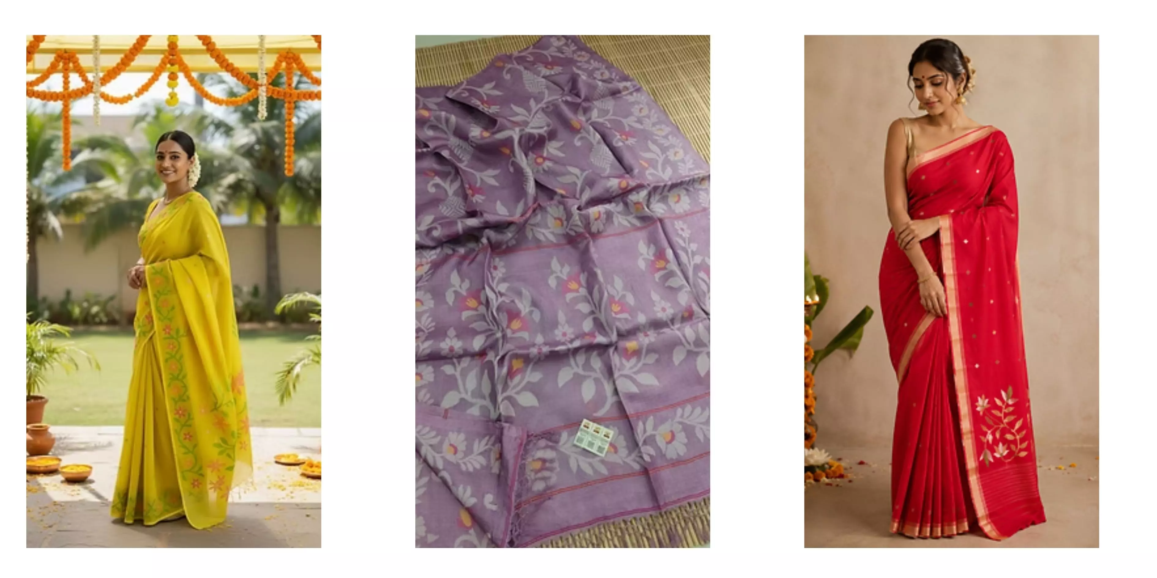 How to Buy the Perfect Jamdani Silk Saree from an Online Store