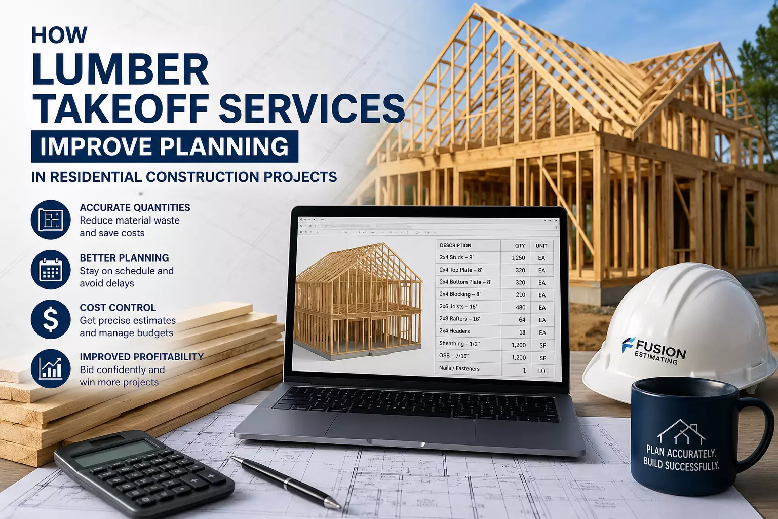 How Lumber Takeoff Services Improve Planning in Residential Construction Projects