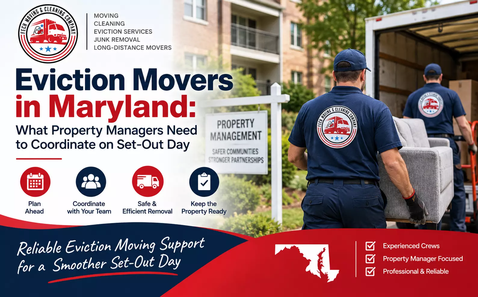 Eviction Movers in Maryland: What Property Managers Need to Coordinate on Set-Out Day