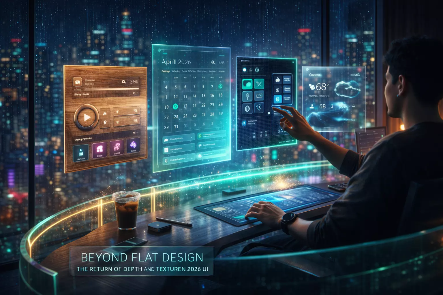 Beyond Flat Design: The Return of Depth and Texture in 2026 UI