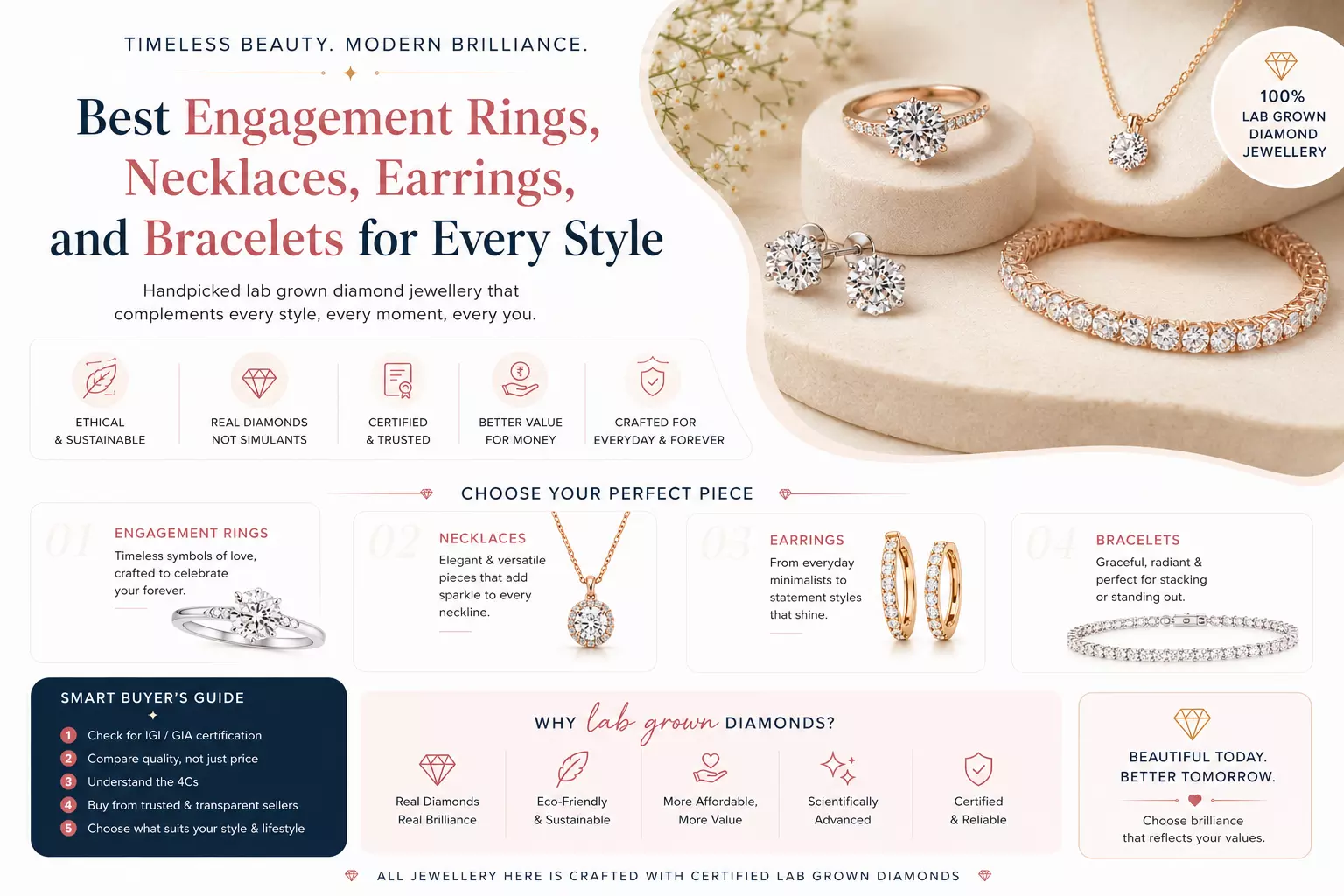Best Engagement Rings, Necklaces, Earrings, and Bracelets for Every Style