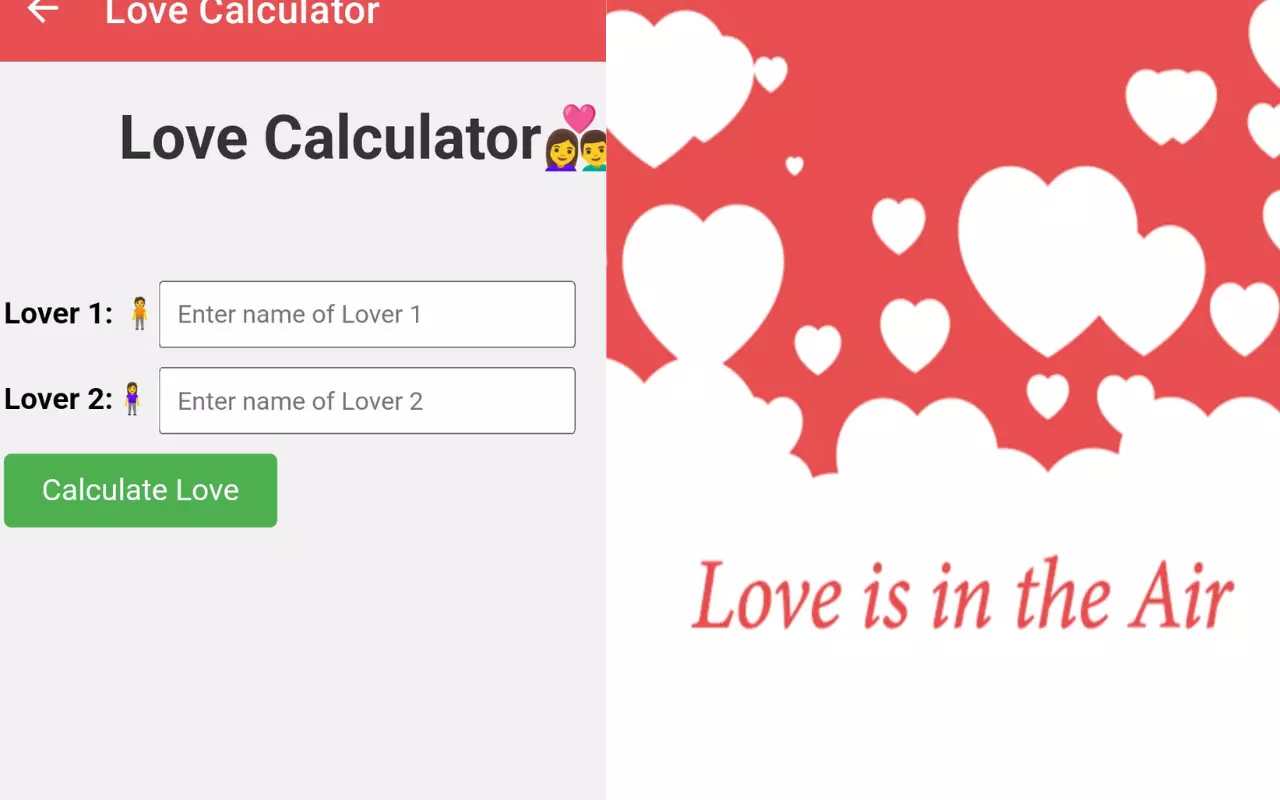 Love Percentage Calculator - Find Your Compatibility Score