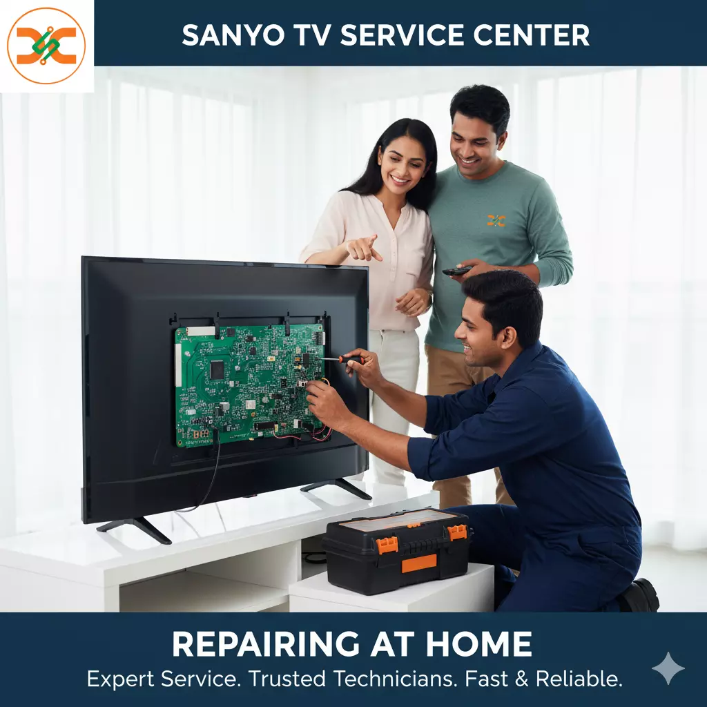 Does the Sanyo TV Service Center fix USB not-detecting problems?