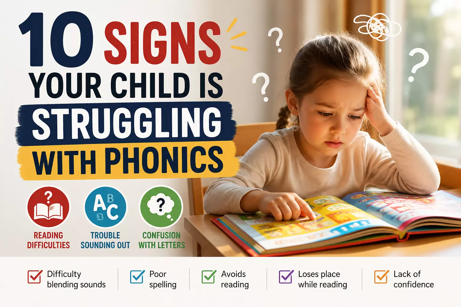 10 Signs Your Child Is Struggling with Phonics