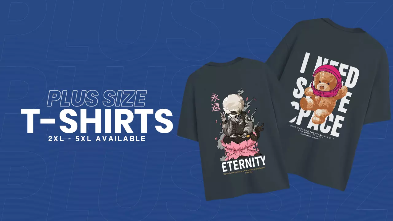 Outsized Plus Size T-Shirts for Men: Comfort, Fit & Everyday Style
