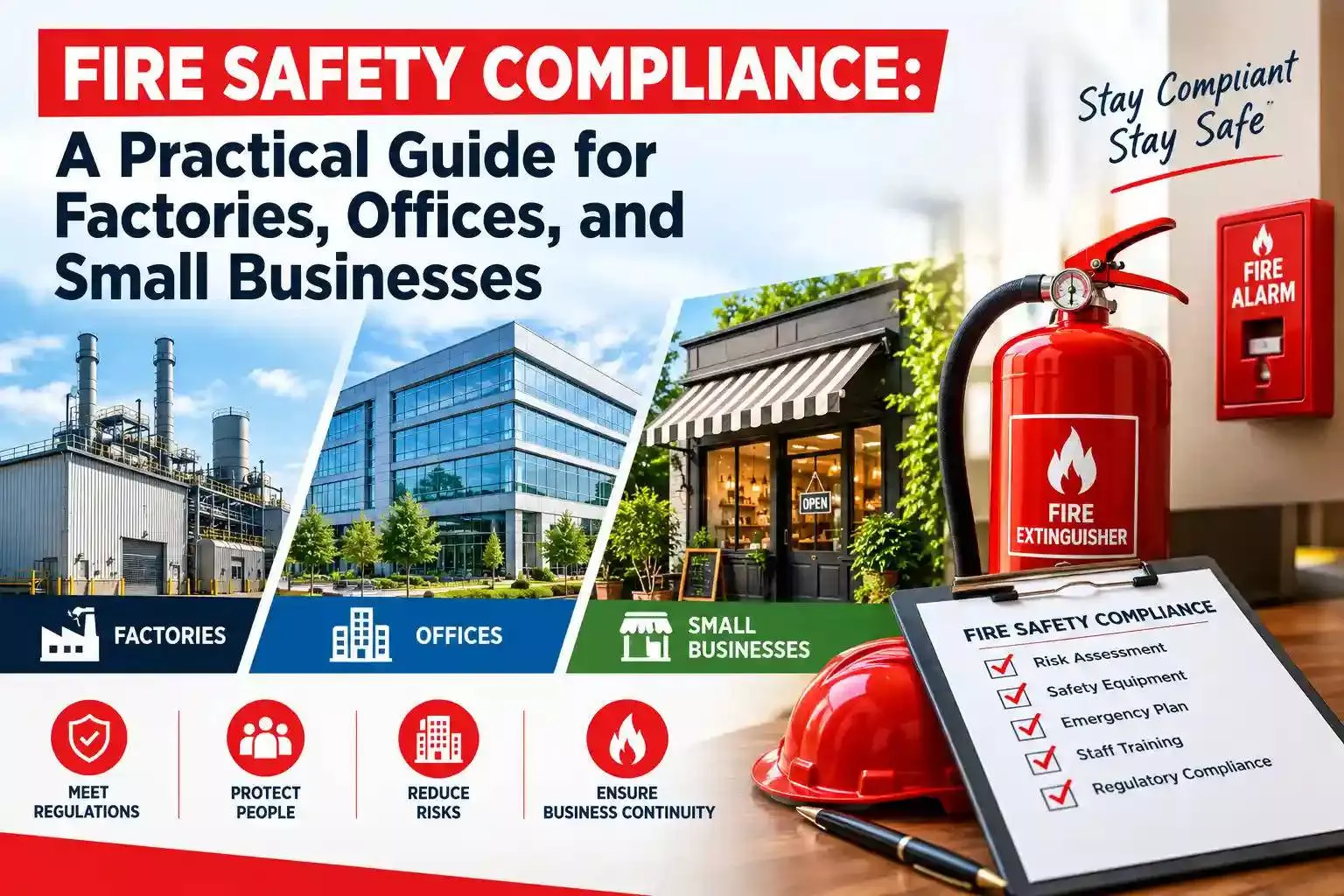Fire Safety Compliance: A Practical Guide for Factories, Offices, and Small Businesses