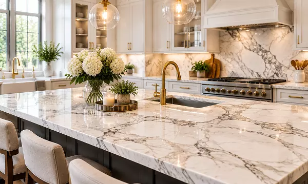 How Marble Kitchen Countertops Create a Luxurious and Timeless Home Design