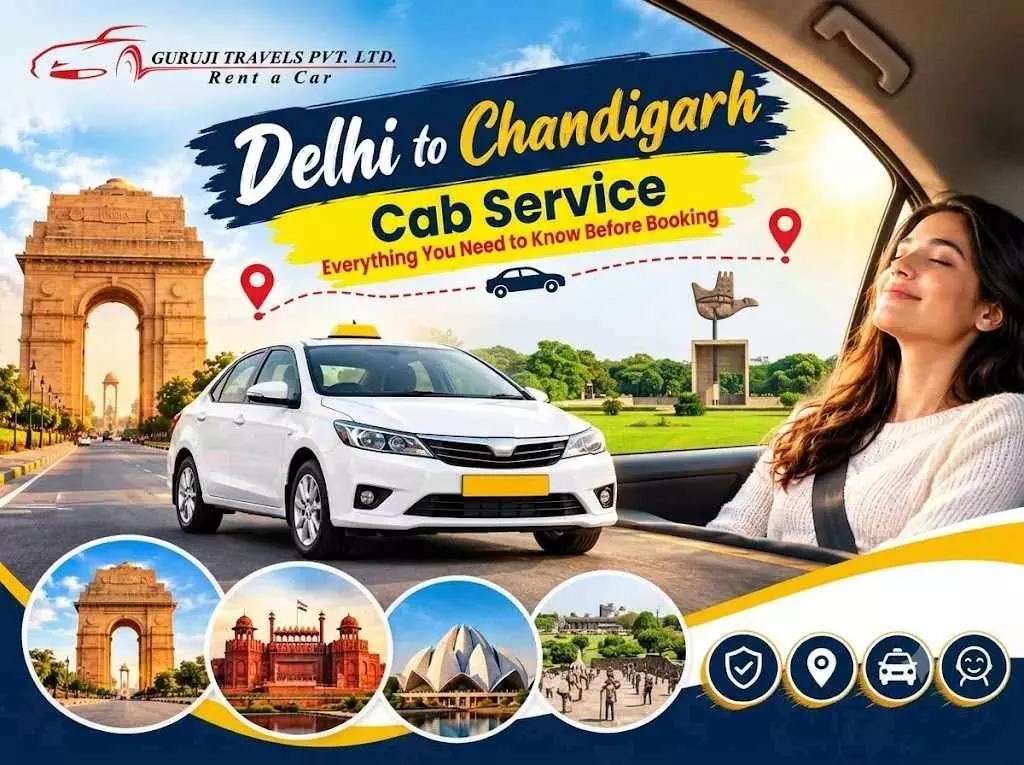 Delhi to Chandigarh Taxi Fare, One-Way & Round Trip | Gurujitravel