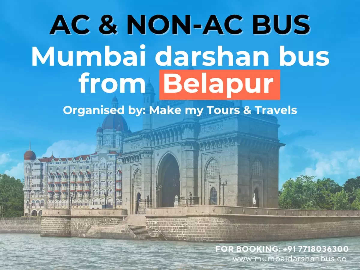 Affordable Mumbai Darshan Bus Tour from Belapur