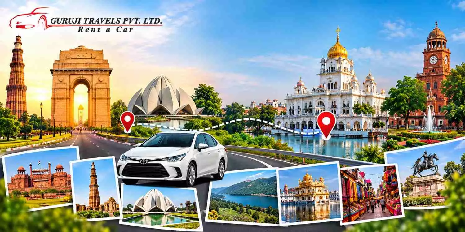 Delhi to Jalandhar Cab | Fare, Distance, Route & Booking