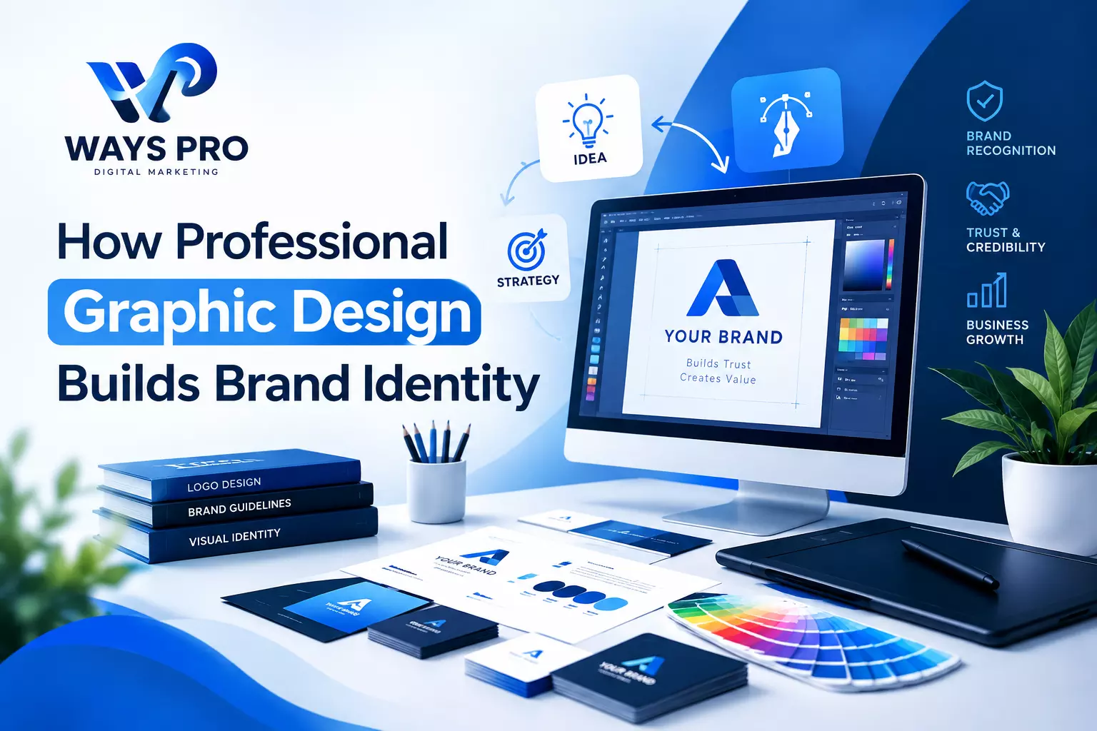 How Professional Graphic Design Builds Brand Identity