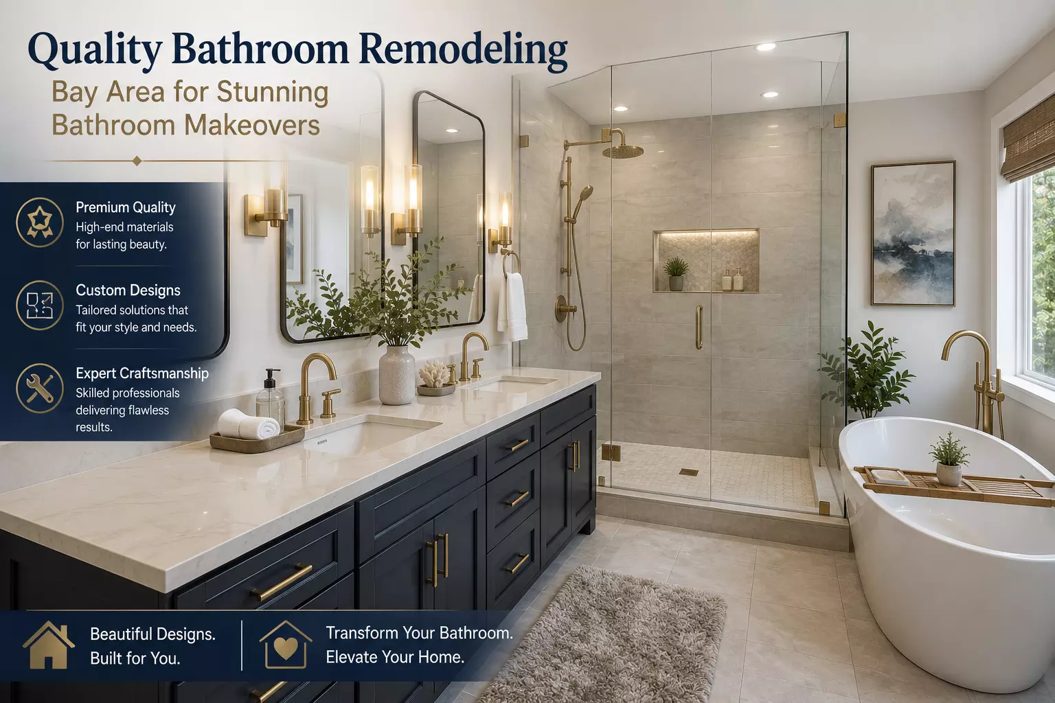 Quality Bathroom Remodeling Bay Area for Stunning Bathroom Makeovers