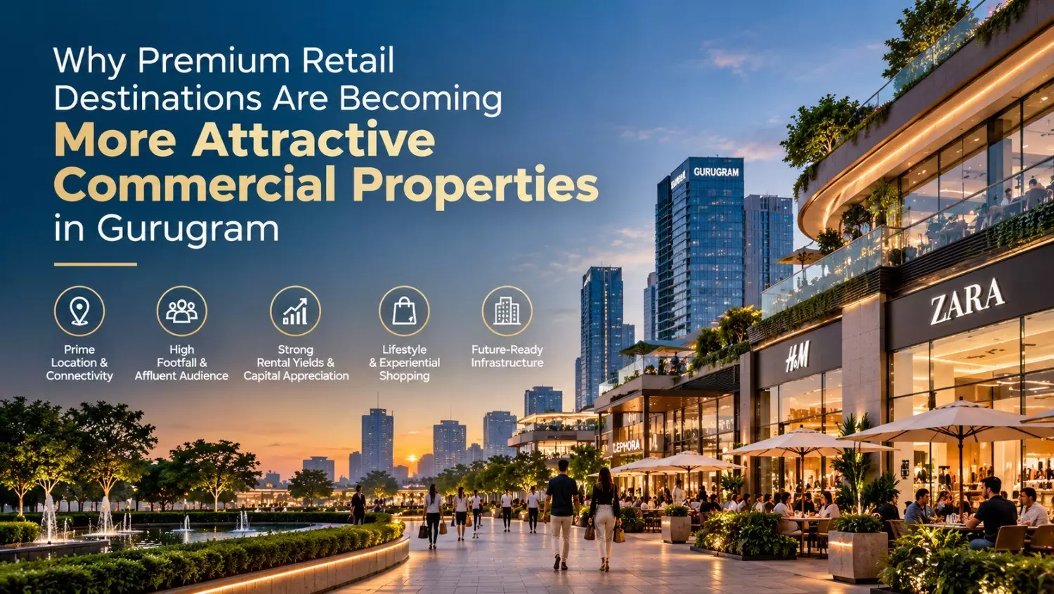 Why Premium Retail Destinations Are Becoming More Attractive Commercial Properties in Gurugram