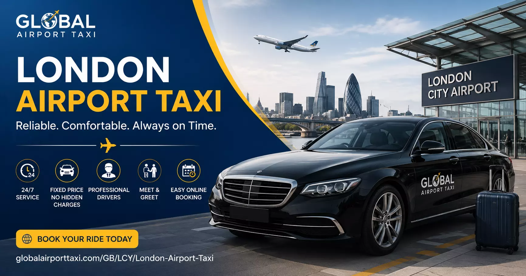 London Airport Taxi Service for Smooth LCY Transfers
