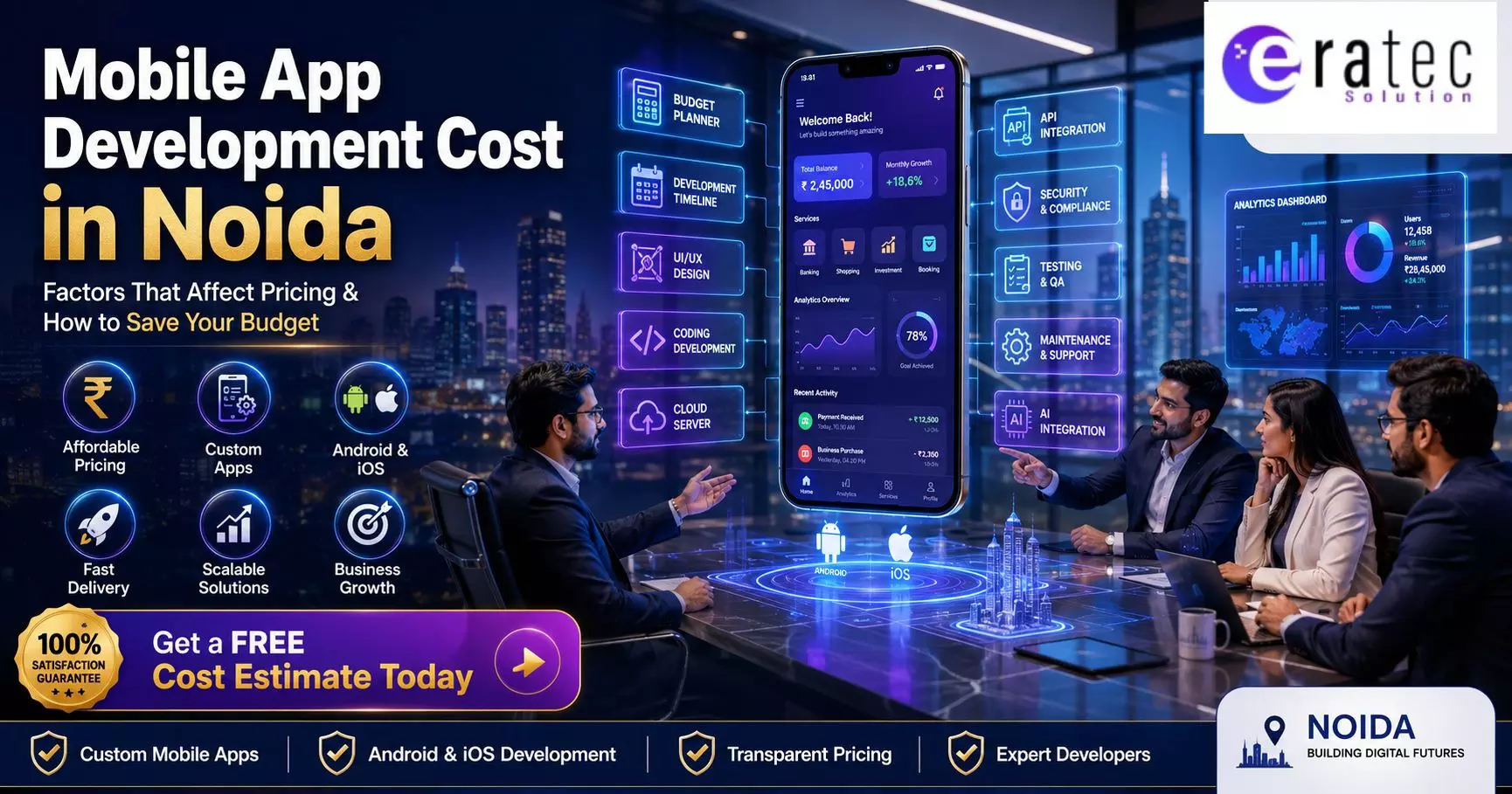 Navigating Mobile App Development Costs in Noida