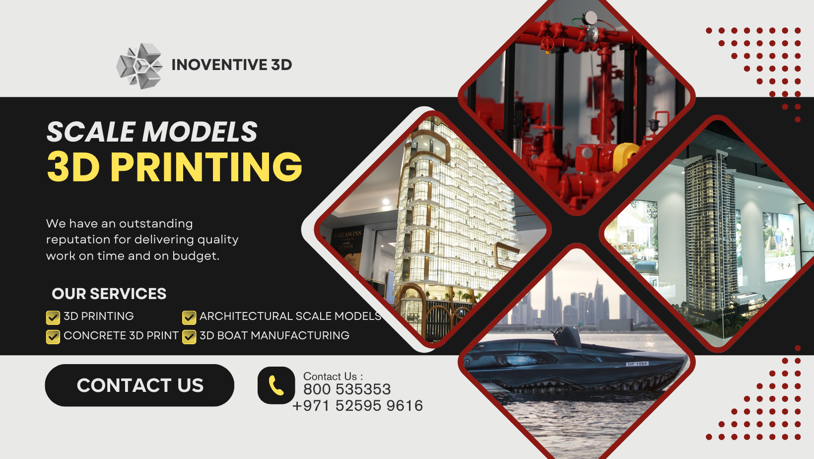 Inoventive 3D – The Best 3D Printing Company in Dubai