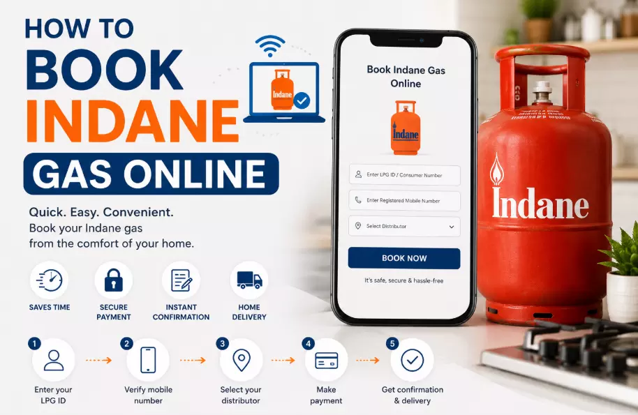 How To Book Indane Gas Online With Easy Booking And Payment Steps