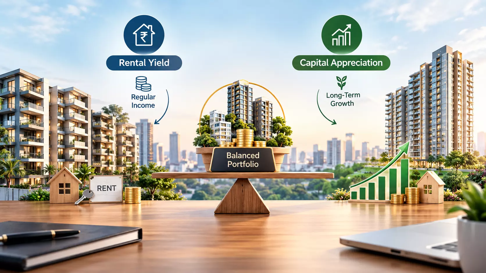 Building a Balanced Property Portfolio Through Rental Yield and Appreciation