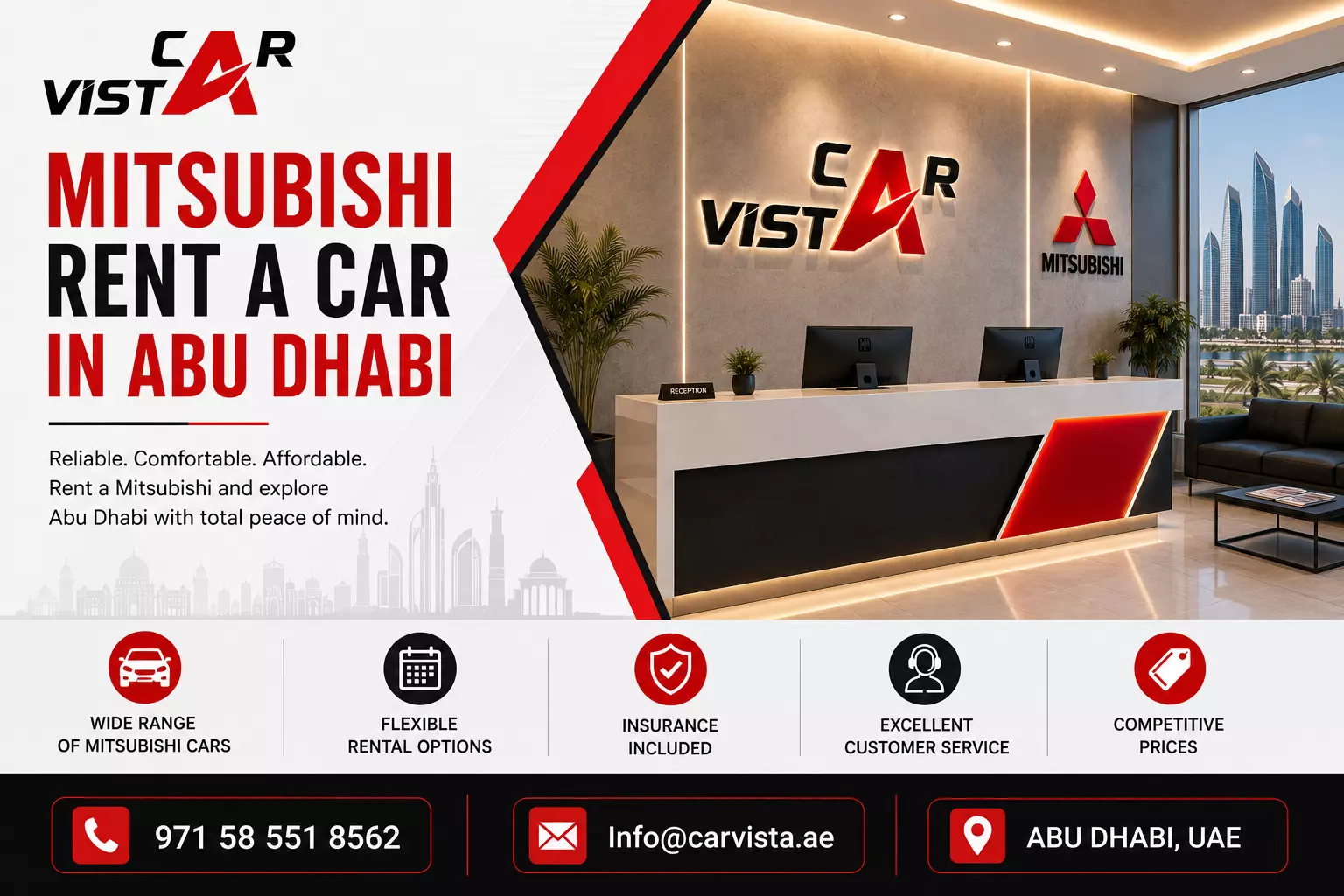 Need a Reliable Mitsubishi Rent a Car in Abu Dhabi?