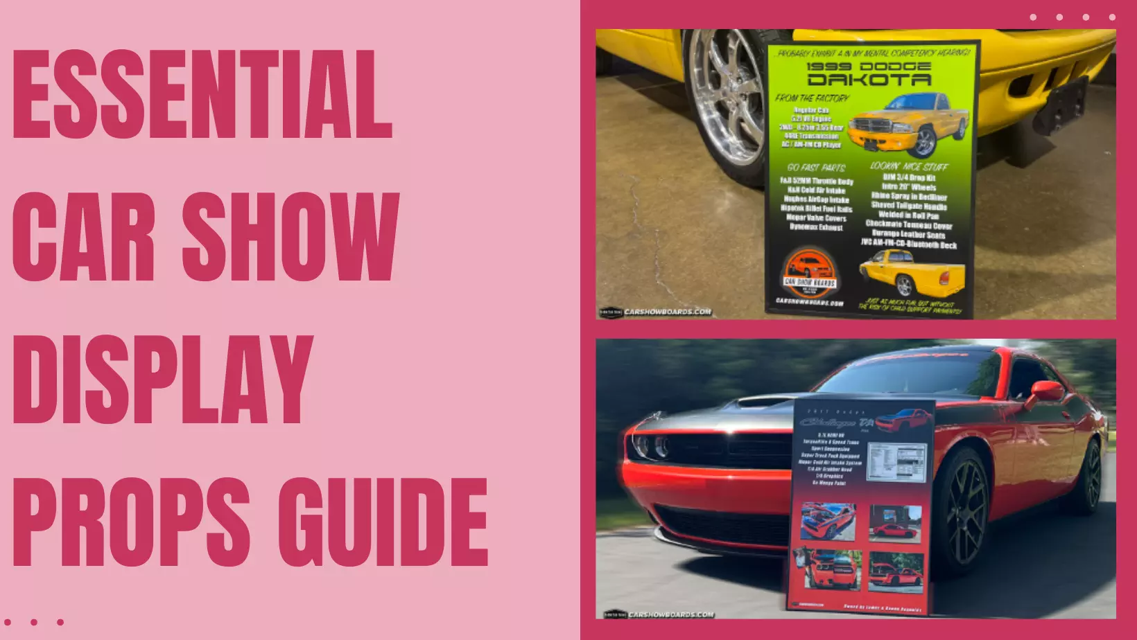 Essential Car Show Display Props Guide